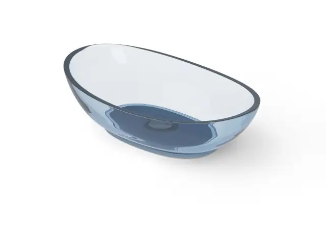 Dea Design Раковина чаша 60x35x16h см, Glasstech, цвет: royal blue DD9037 600 R7