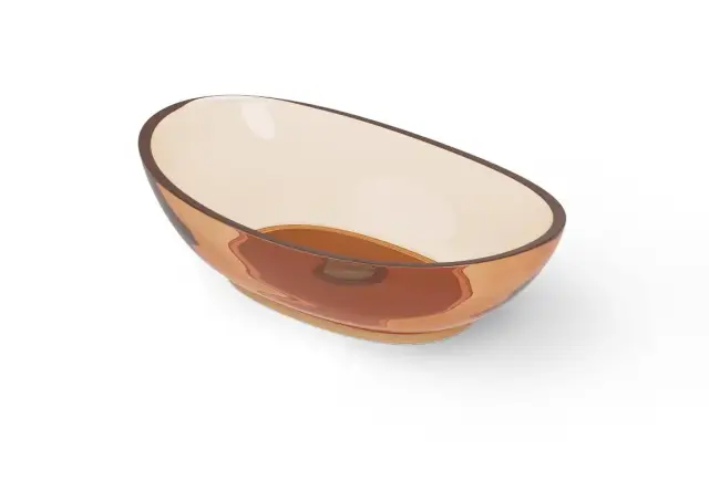 Dea Design Раковина чаша 60x35x16h см, Glasstech, цвет: sunset DD9037 600 R1