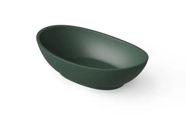 Dea Design Раковина чаша 60x35x16h см, Solid Surface, цвет: dark green DD9037 600 11