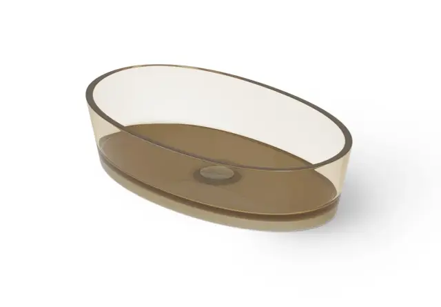 Dea Design Раковина чаша 60x35x14h см, Glasstech, цвет: classic green DD9036 600 R6