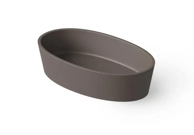 Dea Design Раковина чаша 60x35x14h см, Solid Surface, цвет: grey brown DD9036 600 6