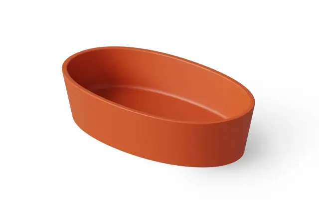 Dea Design Раковина чаша 60x35x14h см, Solid Surface, цвет: orange DD9036 600 7
