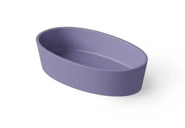 Dea Design Раковина чаша 60x35x14h см, Solid Surface, цвет: lilac DD9036 600 14