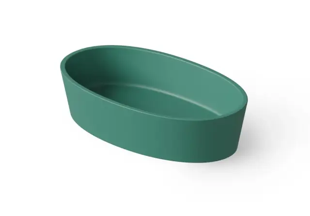Dea Design Раковина чаша 60x35x14h см, Solid Surface, цвет: green DD9036 600 10