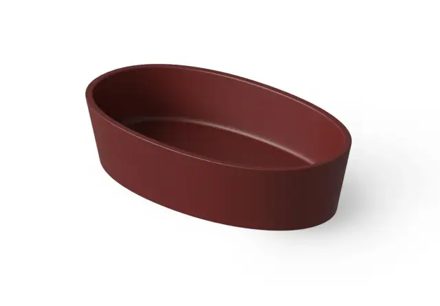 Dea Design Раковина чаша 60x35x14h см, Solid Surface, цвет: red wine DD9036 600 17