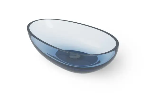 Dea Design Раковина чаша 60x36x15,8h см, Glasstech, цвет: royal blue DD9035 600 R7