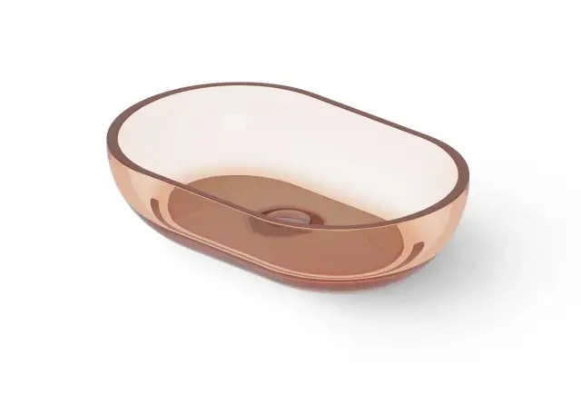 Dea Design Раковина чаша 58x38x14h см, Glasstech, цвет: brown copper DD9034 580 R9