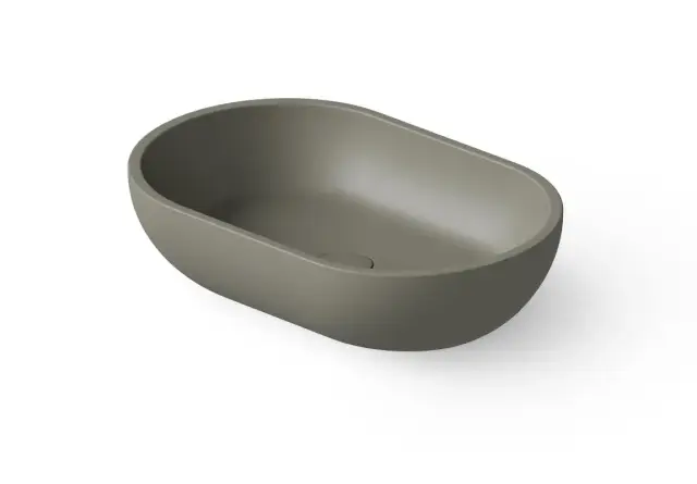 Dea Design Раковина чаша 58x38x14h см, Solid Surface, цвет: light grey DD9034 580 4