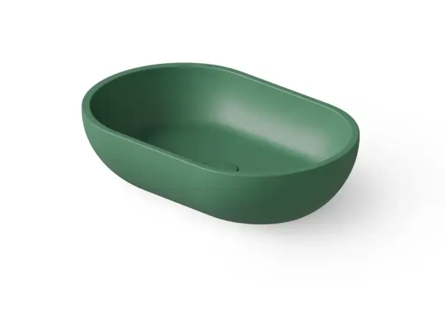 Dea Design Раковина чаша 58x38x14h см, Solid Surface, цвет: sage DD9034 580 9