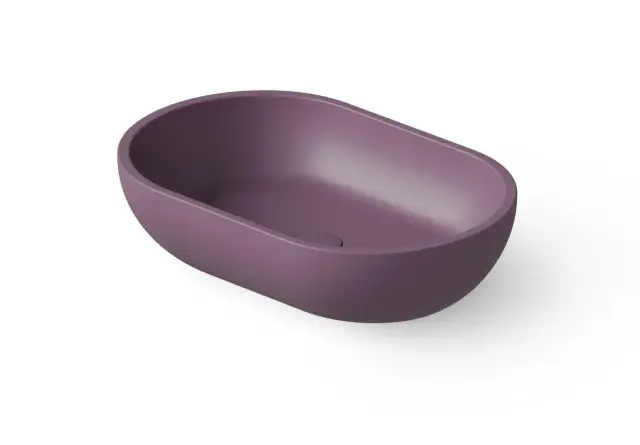 Dea Design Раковина чаша 58x38x14h см, Solid Surface, цвет: lavender DD9034 580 8