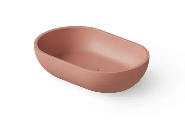 Dea Design Раковина чаша 58x38x14h см, Solid Surface, цвет: lotus DD9034 580 13