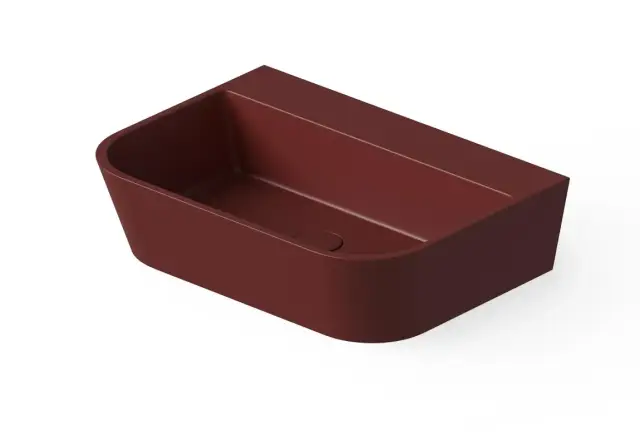 Dea Design Раковина чаша 55x40x14,5h см, Solid Surface, цвет: red wine DD9031 550 17