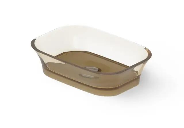 Dea Design Раковина чаша 55x38x14h см, Glasstech, цвет: classic green DD9030 550 R6