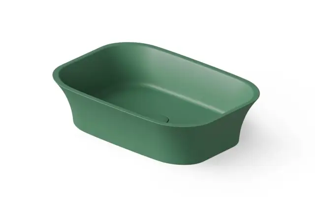Dea Design Раковина чаша 55x38x14h см, Solid Surface, цвет: sage DD9030 550 9
