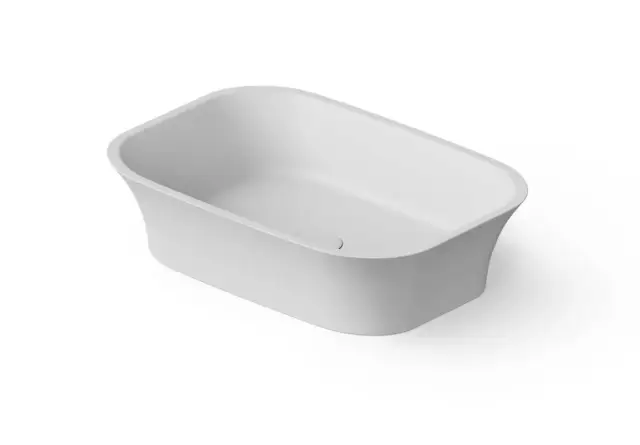 Dea Design Раковина чаша 55x38x14h см, Solid Surface, цвет: white DD9030 550 18