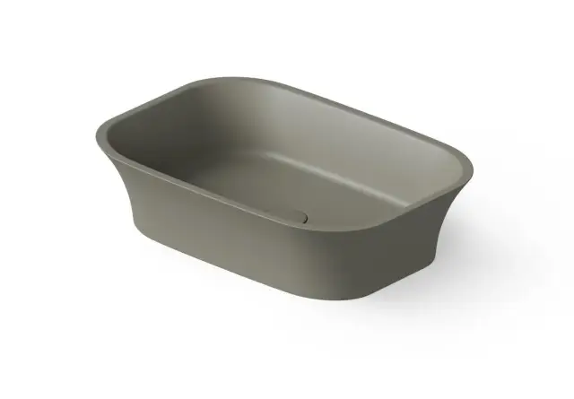 Dea Design Раковина чаша 55x38x14h см, Solid Surface, цвет: light grey DD9030 550 4