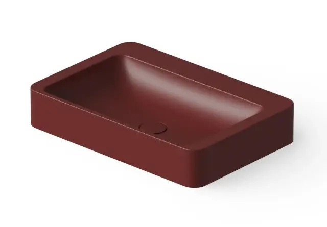 Dea Design Раковина чаша 60x41x10,5h см, Solid Surface, цвет: red wine DD9025 600 17