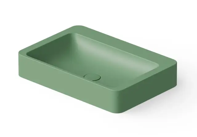Dea Design Раковина чаша 60x41x10,5h см, Solid Surface, цвет: mint DD9025 600 12