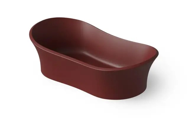 Dea Design Раковина чаша 66x34,5x19h см, Solid Surface, цвет: red wine DD9024 660 17