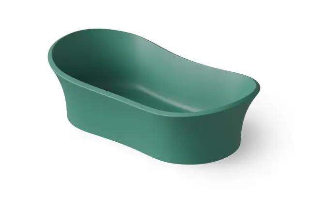 Dea Design Раковина чаша 66x34,5x19h см, Solid Surface, цвет: green DD9024 660 10