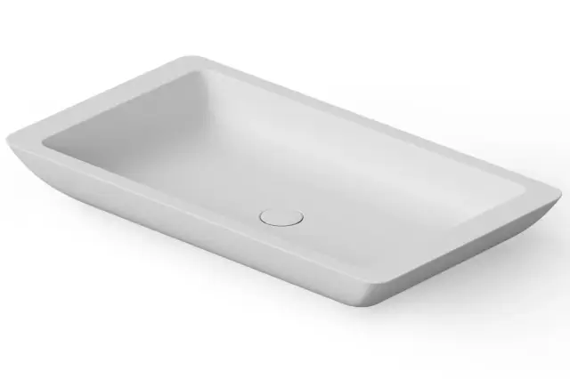 Dea Design Раковина чаша 80x45x10,5h см, Solid Surface, цвет: white DD9013 800 18