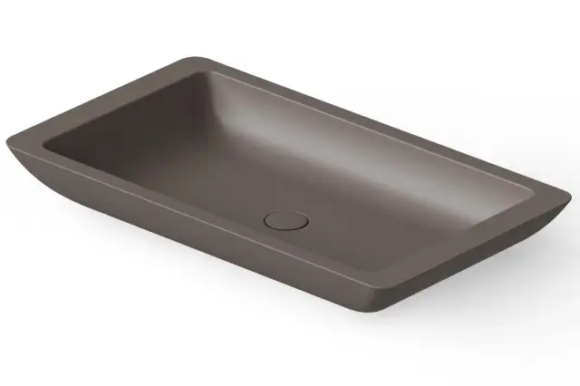 Dea Design Раковина чаша 80x45x10,5h см, Solid Surface, цвет: grey brown DD9013 800 6