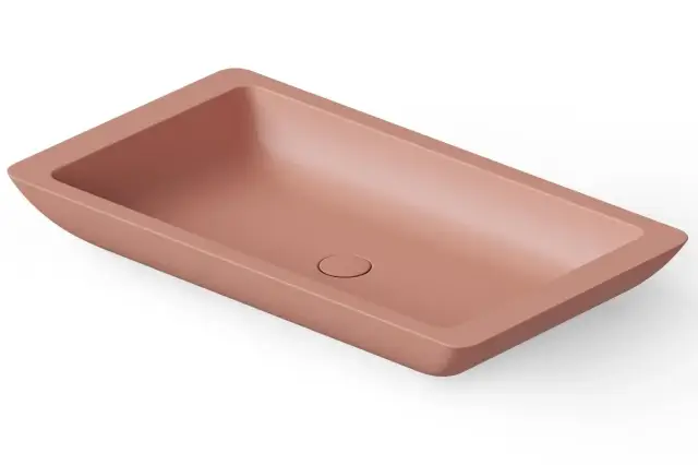 Dea Design Раковина чаша 80x45x10,5h см, Solid Surface, цвет: lotus DD9013 800 13