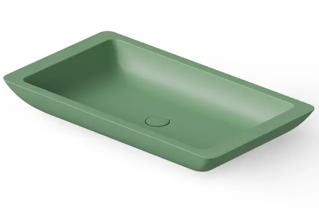 Dea Design Раковина чаша 80x45x10,5h см, Solid Surface, цвет: mint DD9013 800 12