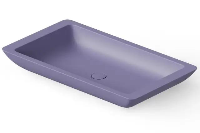 Dea Design Раковина чаша 80x45x10,5h см, Solid Surface, цвет: lilac DD9013 800 14