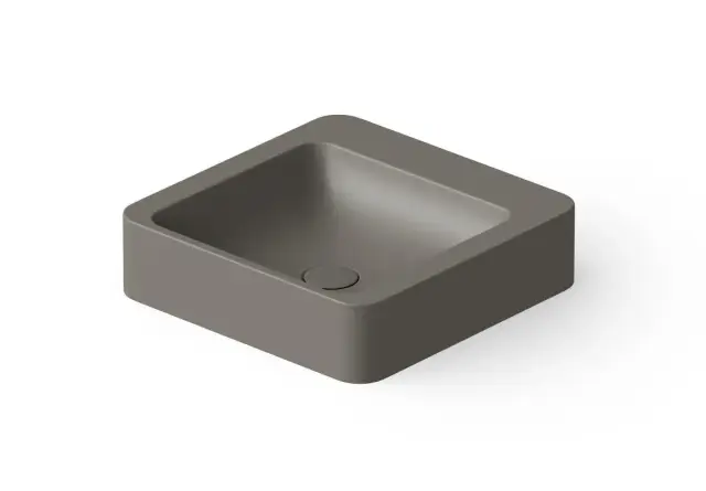 Dea Design Раковина чаша 41x41x10,5h см, Solid Surface, цвет: grey DD9011 410 3
