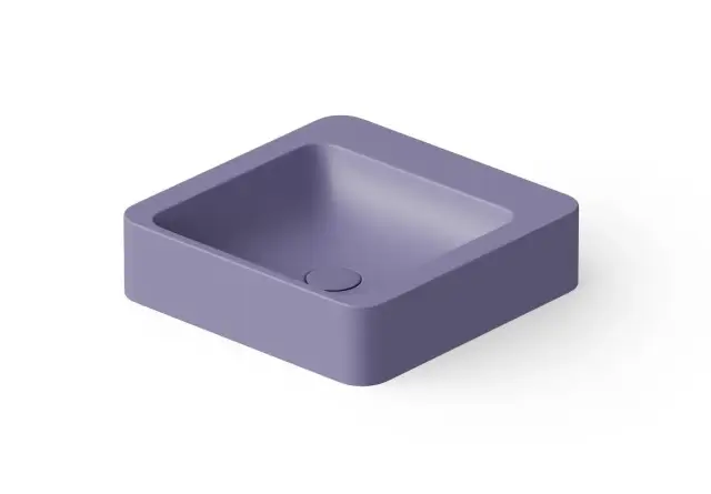 Dea Design Раковина чаша 41x41x10,5h см, Solid Surface, цвет: lilac DD9011 410 14