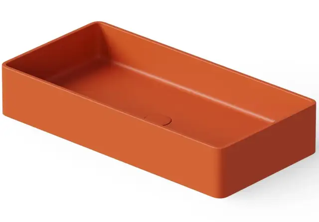 Dea Design Раковина чаша 80x40x14,5h см, Solid Surface, цвет: orange DD9010 800 7