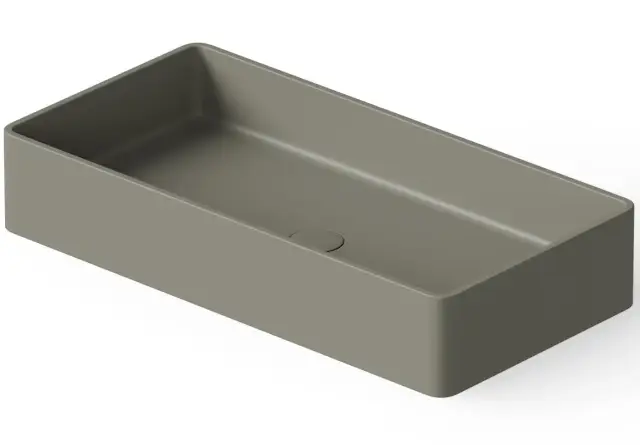 Dea Design Раковина чаша 80x40x14,5h см, Solid Surface, цвет: light grey DD9010 800 4