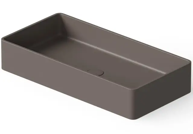 Dea Design Раковина чаша 80x40x14,5h см, Solid Surface, цвет: grey brown DD9010 800 6