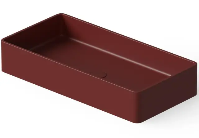 Dea Design Раковина чаша 80x40x14,5h см, Solid Surface, цвет: red wine DD9010 800 17