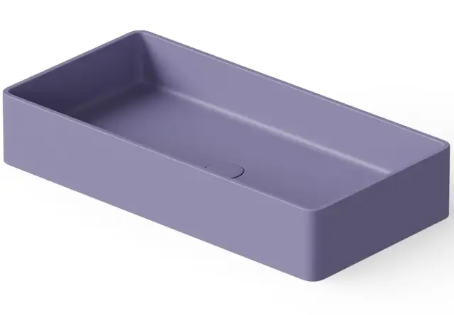 Dea Design Раковина чаша 80x40x14,5h см, Solid Surface, цвет: lilac DD9010 800 14