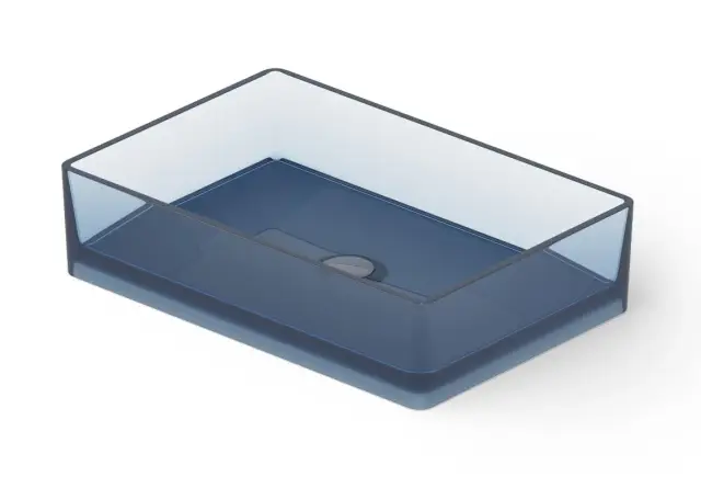 Dea Design Раковина чаша 60x40x14,5h см, Glasstech, цвет: royal blue DD9009 600 R7