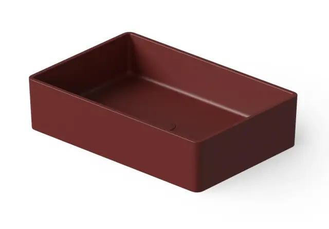 Dea Design Раковина чаша 60x40x14,5h см, Solid Surface, цвет: red wine DD9009 600 17