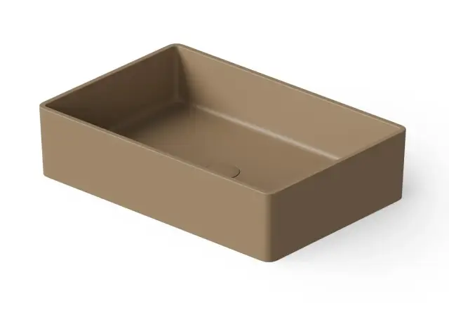 Dea Design Раковина чаша 60x40x14,5h см, Solid Surface, цвет: light camel DD9009 600 2