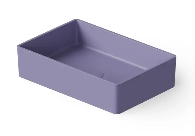 Dea Design Раковина чаша 60x40x14,5h см, Solid Surface, цвет: lilac DD9009 600 14