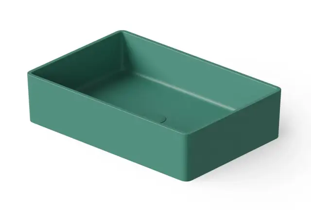 Dea Design Раковина чаша 60x40x14,5h см, Solid Surface, цвет: green DD9009 600 10
