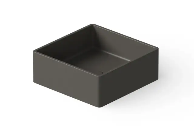 Dea Design Раковина чаша 40x40x15h см, Solid Surface, цвет: graphite DD9008 400 5