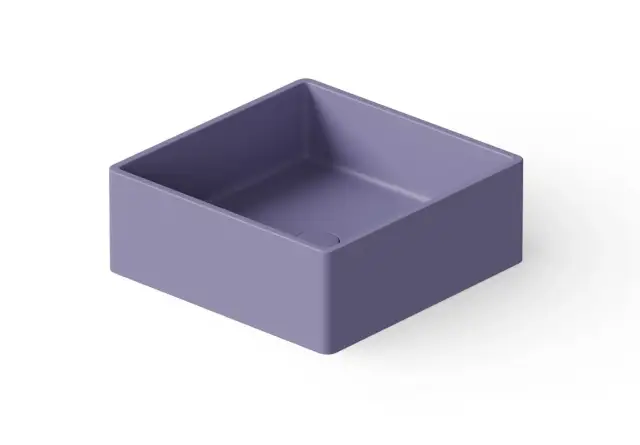 Dea Design Раковина чаша 40x40x15h см, Solid Surface, цвет: lilac DD9008 400 14