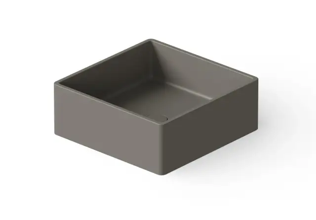 Dea Design Раковина чаша 40x40x15h см, Solid Surface, цвет: grey DD9008 400 3