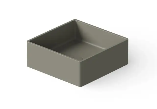 Dea Design Раковина чаша 40x40x15h см, Solid Surface, цвет: light grey DD9008 400 4