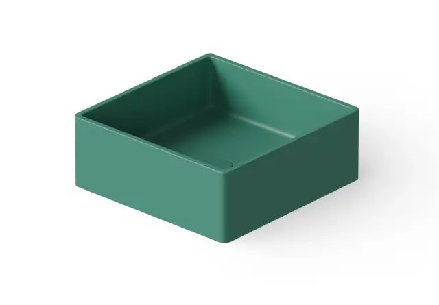 Dea Design Раковина чаша 40x40x15h см, Solid Surface, цвет: green DD9008 400 10