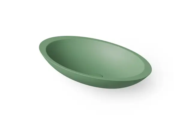 Dea Design Раковина чаша 60x35x10,5h см, Solid Surface, цвет: mint DD9005 600 12