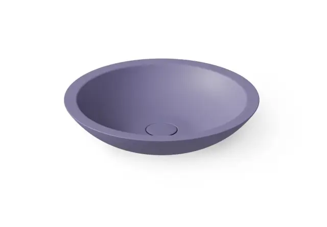 Dea Design Раковина чаша d51,5x10,5h см, Solid Surface, цвет: lilac DD9004 515 14
