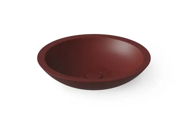 Dea Design Раковина чаша d51,5x10,5h см, Solid Surface, цвет: red wine DD9004 515 17