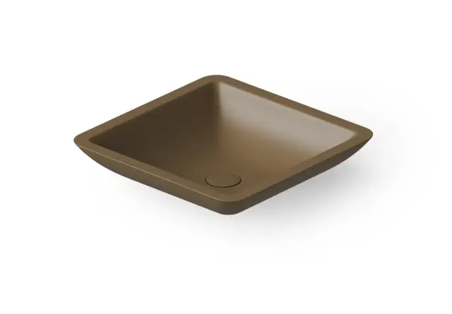 Dea Design Раковина чаша 42,5x42,5x10,5h см, Solid Surface, цвет: dark camel DD9003 425 1